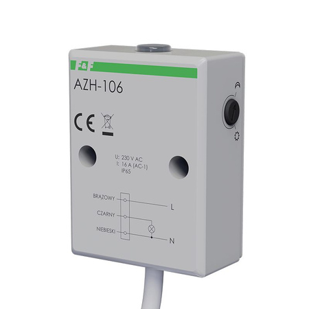 Automat zmierzchowy z wewnętrznym czujnikiem światłoczułym; 230V AZH-106