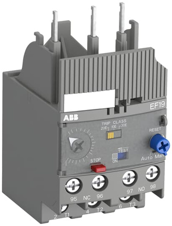 ABB Elektroniczny przekaźnik przeciążeniowy EF19-18,9 do styczników AF09 AF12 AF16 AF26 zakres regulacji: 5,7-18,9A