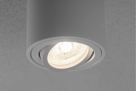 GTV Oprawa sufitowa AVEIRO BIS, max. 250V, 50/60Hz, 80x90mm, IP20, max 20W, okrągła, biała OS-AVB8090OK1-10