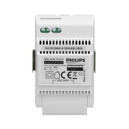 Philips WelcomeEye Power, transformator modułowy 230V AC/24V DC łatwy i szybki montaż natynkowy do zestawów wideodomofonowych z serii WelcomeEye