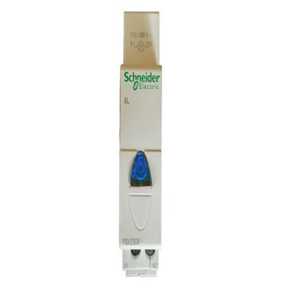 Schneider Lampka sygnalizacyjna pojedyńcza niebieska ilL 110-230V AC  A9E18323