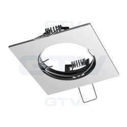 GTV Sufitowa oprawa punktowa kwadrat odlew IP20 inox PORTO  OP-PROD4-02