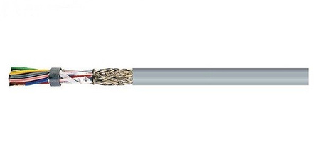 Przewód sterowniczy giętki, ekranowany szary ELITRONIC-CY LiYCY 3x0,75 mm² 300/300V DIN47100