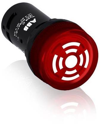 ABB Sygnalizator optyczno-akustyczny czerwony fi=22mm U=24V AC/DC; Ie= 53mA; 90dB; CB1-610R 1SFA619600R6101