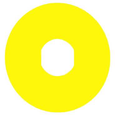 Schneider Tabliczka opisowa żółta okrągła fi60 bez opisu /10szt./   ZBY9101